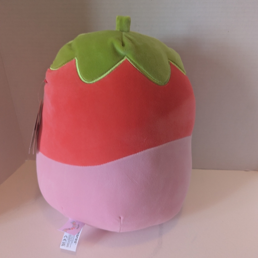 Original Squishmallows Scarlet Strawberry Valentine Plush - Red and Pink- NWT - Picture 4 of 9